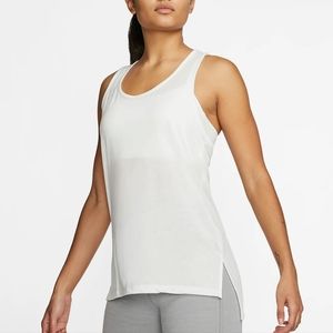 Womens White Nike Yoga Tank Top